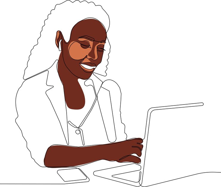 Vetor oficial de empréstimo a negociar com um cliente do banco uma linha