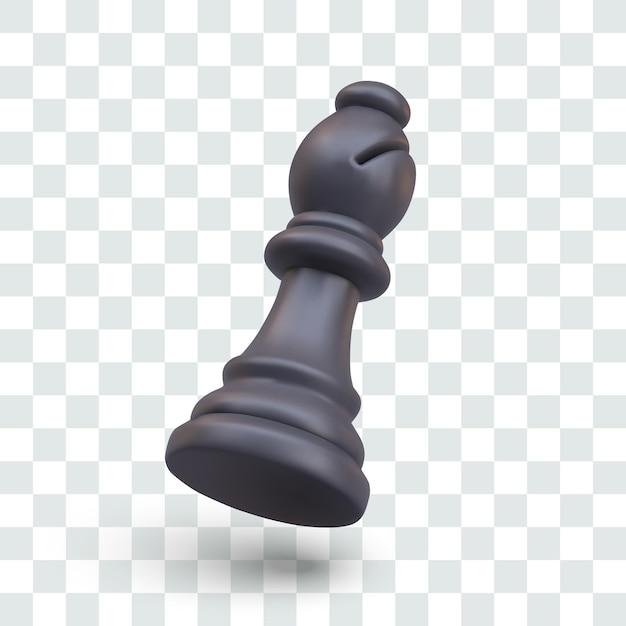 Oficial de xadrez preto move regras do jogo características de mover peça de xadrez