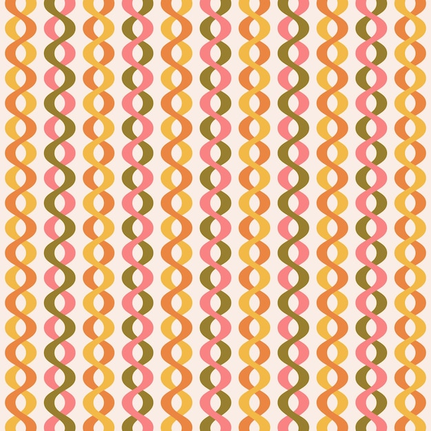 Ogee waves uma explosão de listras coloridas em um padrão ondulado hipnotizante