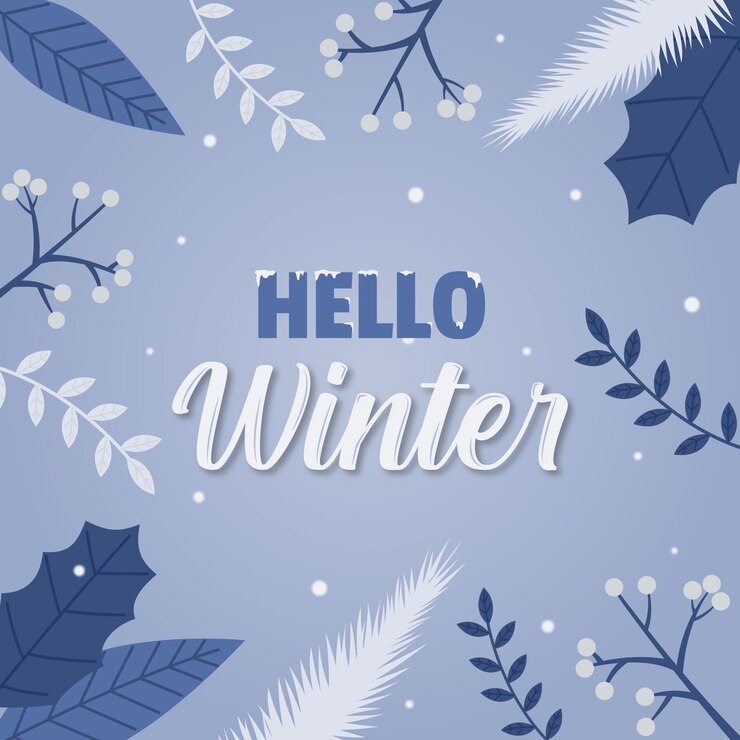 Olá, fundo de inverno.