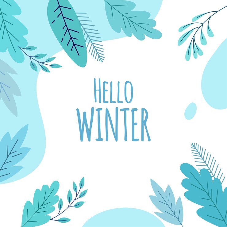 Vetor olá ilustração vetorial de design de imagem de inverno