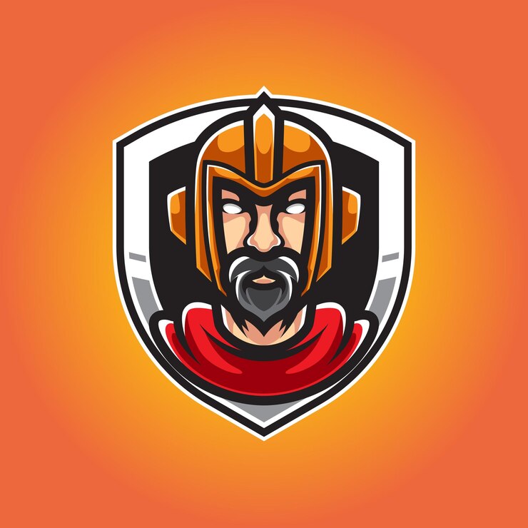 Vetor old knight sport mascot logo