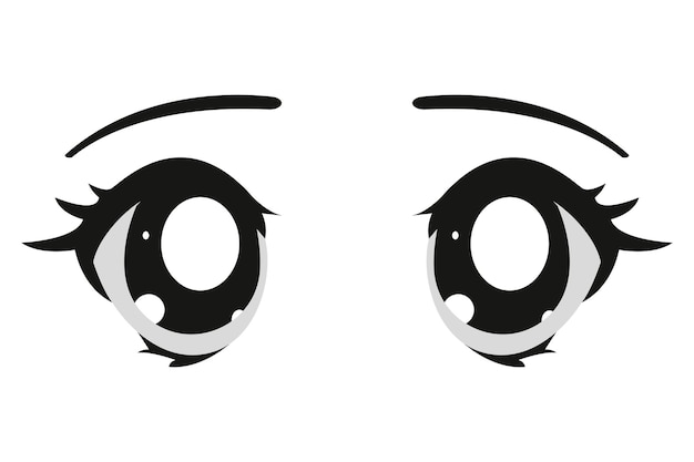 olhos femininos de anime 11485184 Vetor no Vecteezy