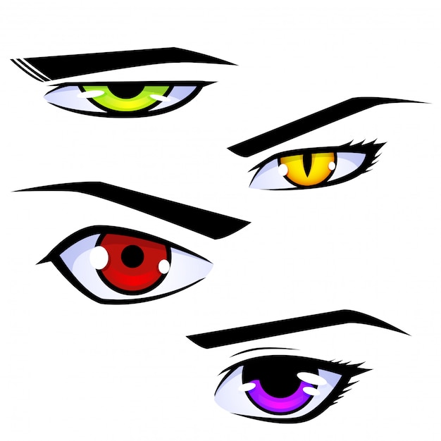 Anime olhos masculinos vetor(es) de stock de ©artshock 34612211