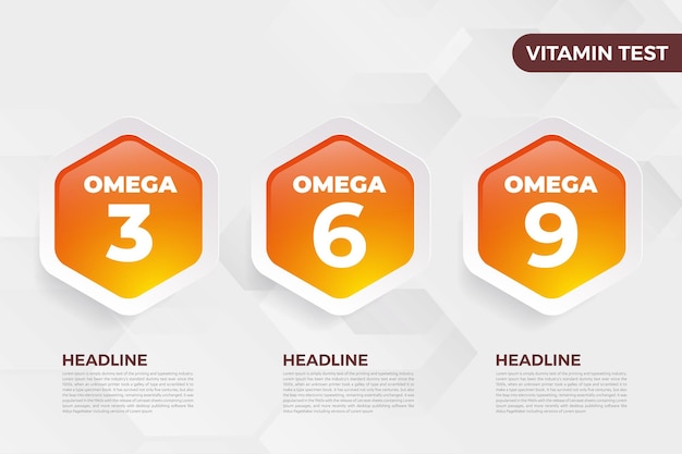 Omega3, omega6, omega9 vitamin icon ilustração vetorial óleo de peixe ômega vitaminas