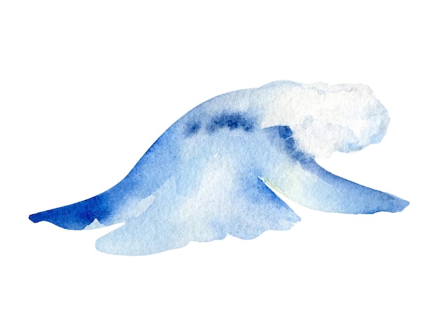 Vetor onda aquarela