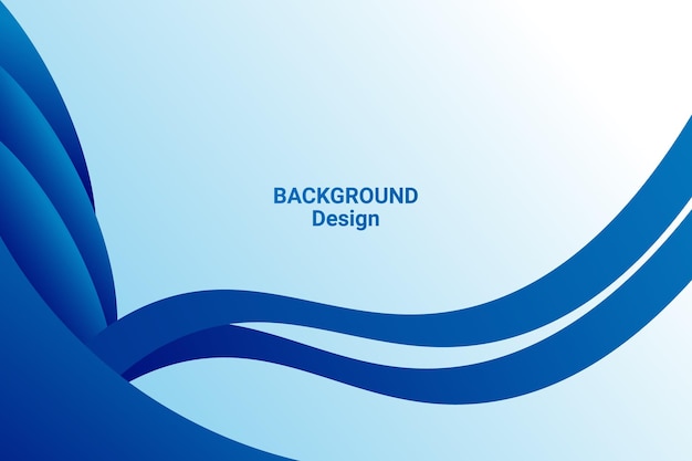 Onda azul vetorial Design moderno e elegante de plano de fundo
