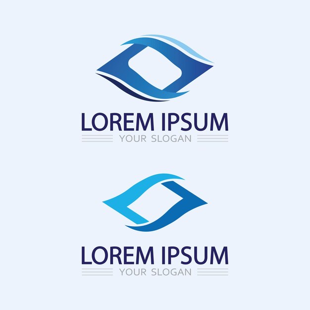 onda e água logotipo de forma redonda isolada cor azul superfície do rio oceano do mar