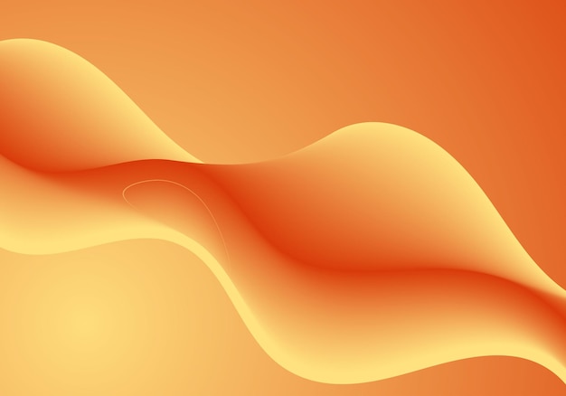 Onda fluida de cor suave abstrata. Composições geométricas Duotone com forma de fluxo 3d gradiente.