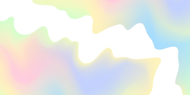 Onda moderna e fundo brilhante gradiente pastel fluido para modelo de banner de pôster