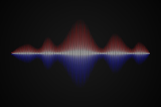 Vetor onda sonora de música abstrata