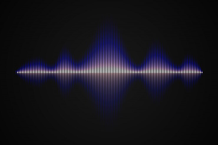 Onda sonora de música abstrata,