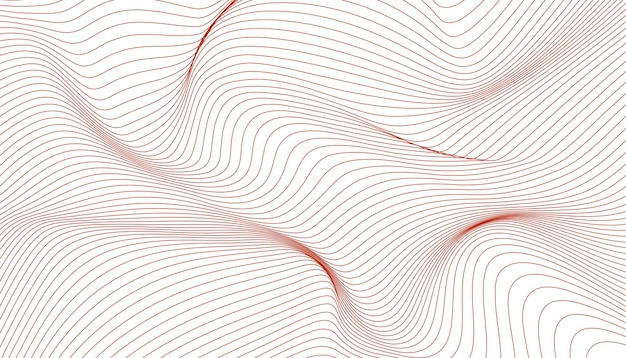 Ondas de linha no design de vetor de fundo abstrato de fundo branco