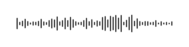 Ondas sonoras de voz mensagem social de áudio notificação de bolha de fala linha de onda sonora de podcast gráfico de gravação de mídia