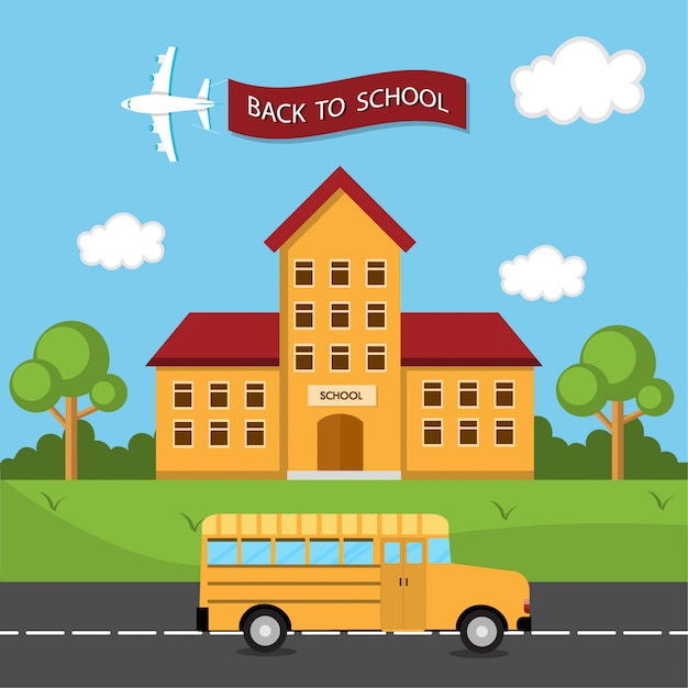 ônibus de volta à escola