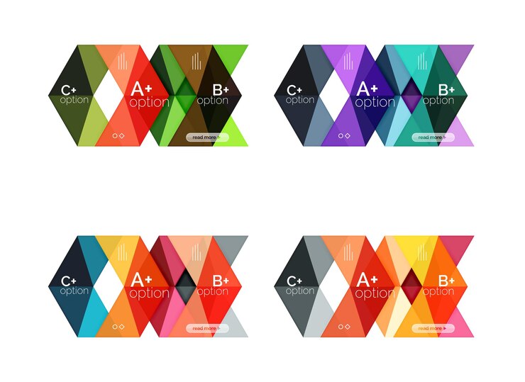 Vetor opção de flecha vetorial conjunto de modelos infográficos fundos para diagrama de layout de fluxo de trabalho opções de número ou design web