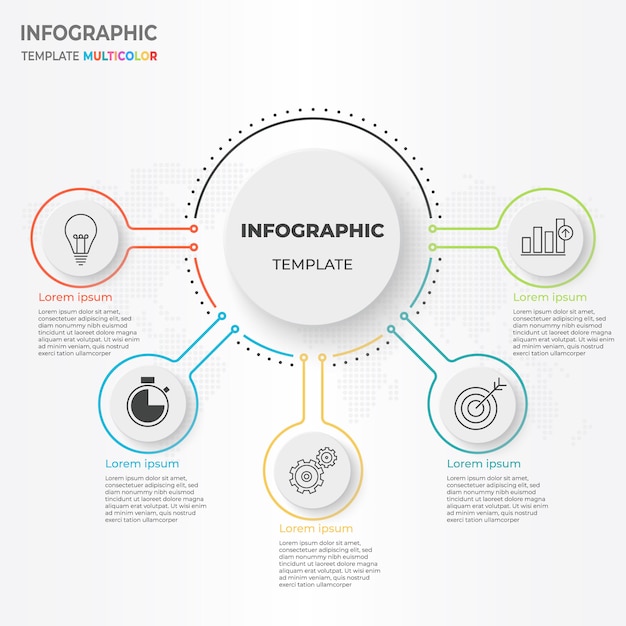 Opções de diagrama de negócios infográfico 5.