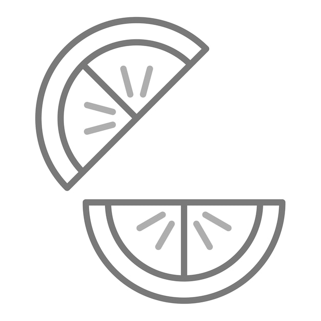 Vetor orange slices icon