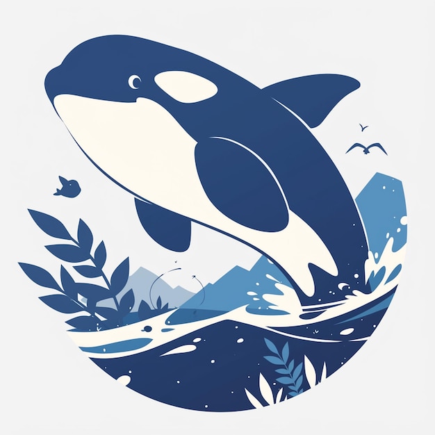 Orca caçando em uma vagem