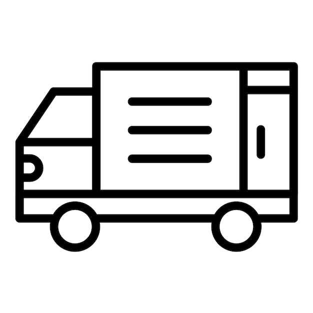 Ordem de design vetorial Estilo de ícone enviado