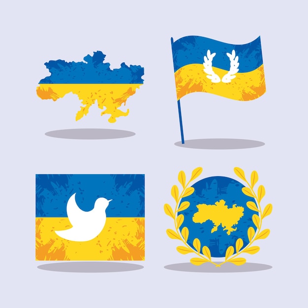Ore pelo conjunto de ícones da ucrânia