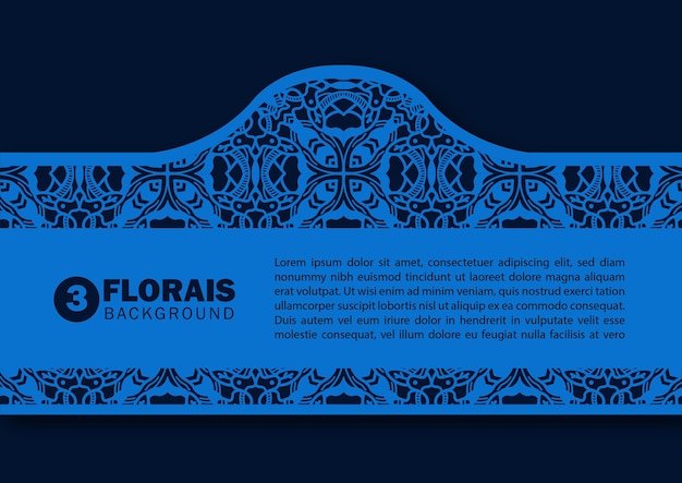 Vetor ornamen background florasis 3