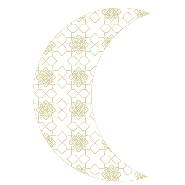 Vetor ornamen estilo eid mubarak com mandala