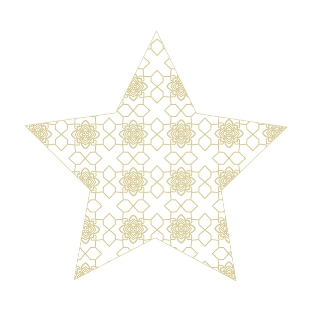 Ornamen estilo eid mubarak com mandala