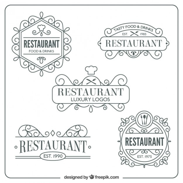 Ornamentais restaurante logos