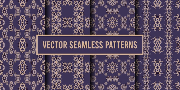 Ornamental seamless pattern background