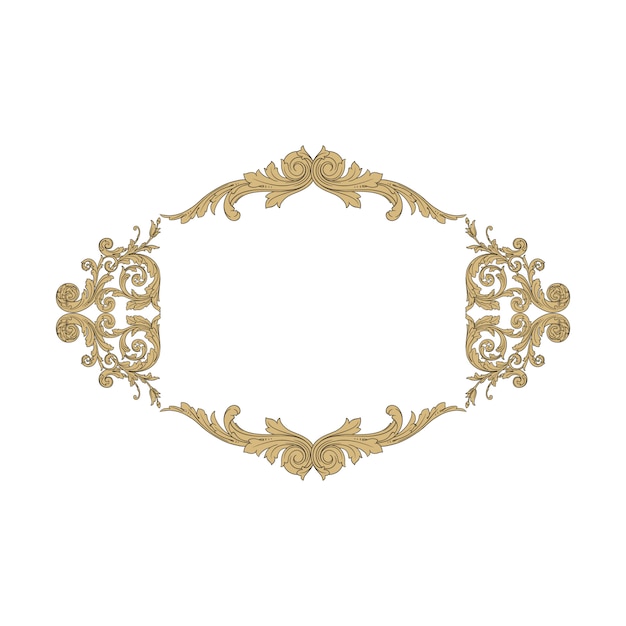 Ornamento barroco clássico. Filigrana de elemento de design decorativo.