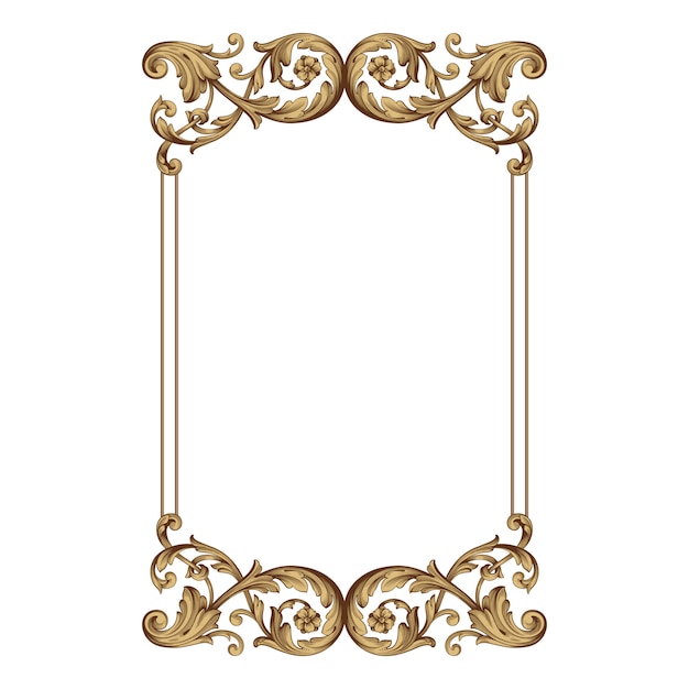 Ornamento barroco clássico. Filigrana de elemento de design decorativo.