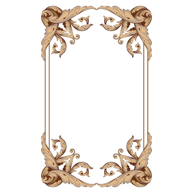 Ornamento barroco clássico. Filigrana de elemento de design decorativo.