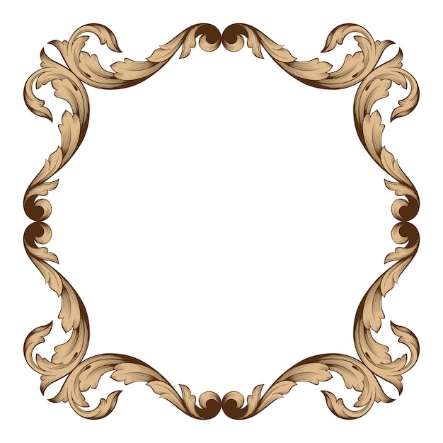 Ornamento barroco clássico. Filigrana de elemento de design decorativo.