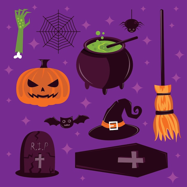 Ornamento completo de personagens de Halloween