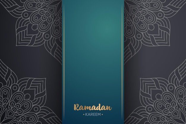 Ornamento de fundo bonito com mandala. para ramadan kareem