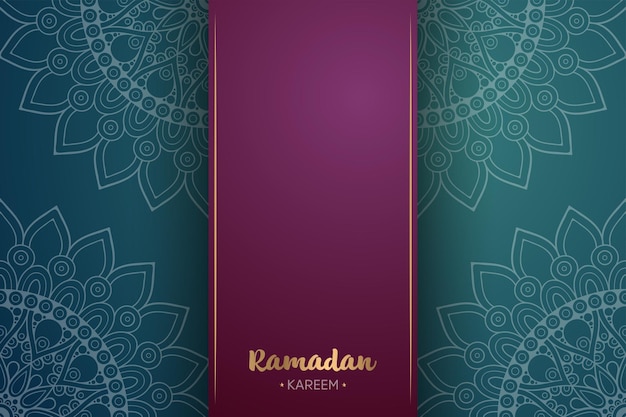 Ornamento de fundo bonito com mandala. para ramadan kareem