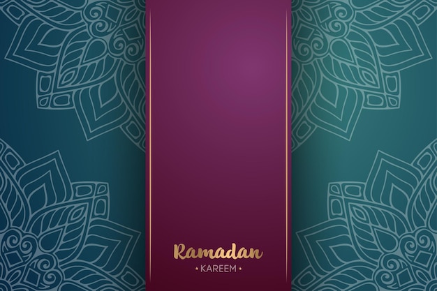 Ornamento de fundo bonito com mandala. para ramadan kareem