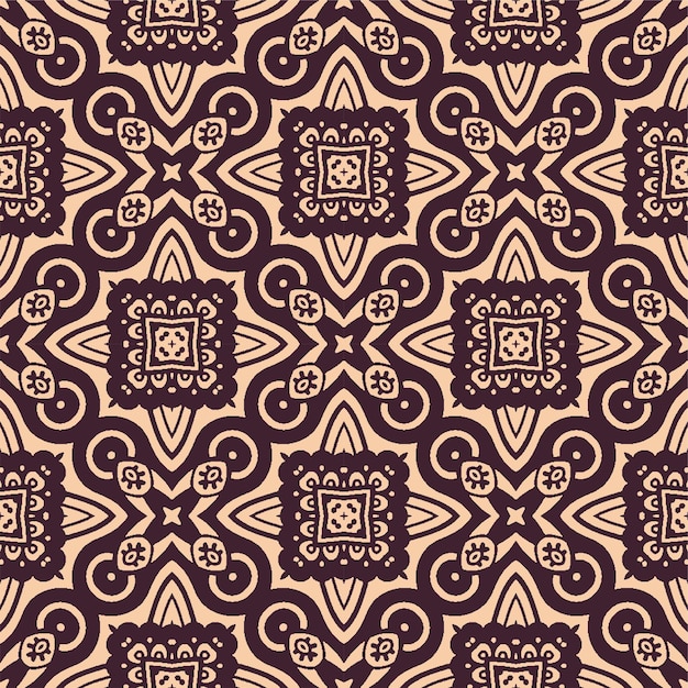 Ornamento de plano de fundo sem emenda. Desenho decorativo padrão pronto para impressão