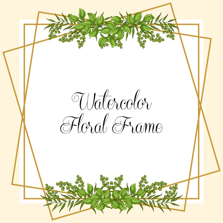 ornamento floral aquarela para design de convite de casamento