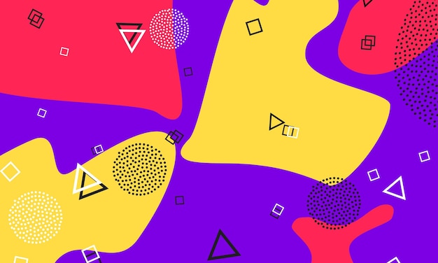 Ornamento Fluido Roxo Doodle Elements Coral Anos 90