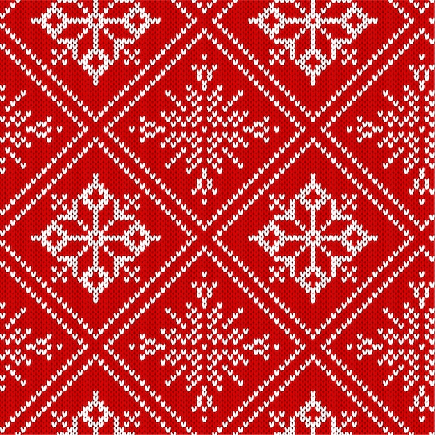 Ornamento geométrico de malha de natal. padrão sem emenda de malha texturizada