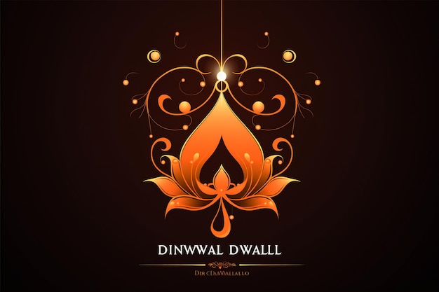 Vetor ornamentos de diwali estilo de ilustração vector