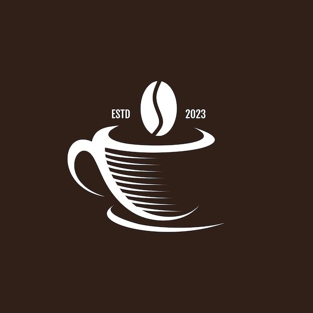 Vetor os amantes do café projetam o ícone do vetor do elemento com uma ideia de conceito criativa e única
