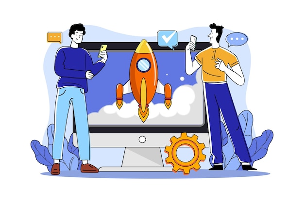Os caras estão lançando uma startup em uma tela virtual