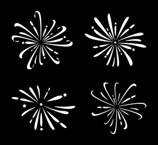 Fogos De Artifício Vector Template Design Ilustração PNG , ícones De  Modelo, Fogos De Artifício, Fundo Imagem PNG e Vetor Para Download Gratuito