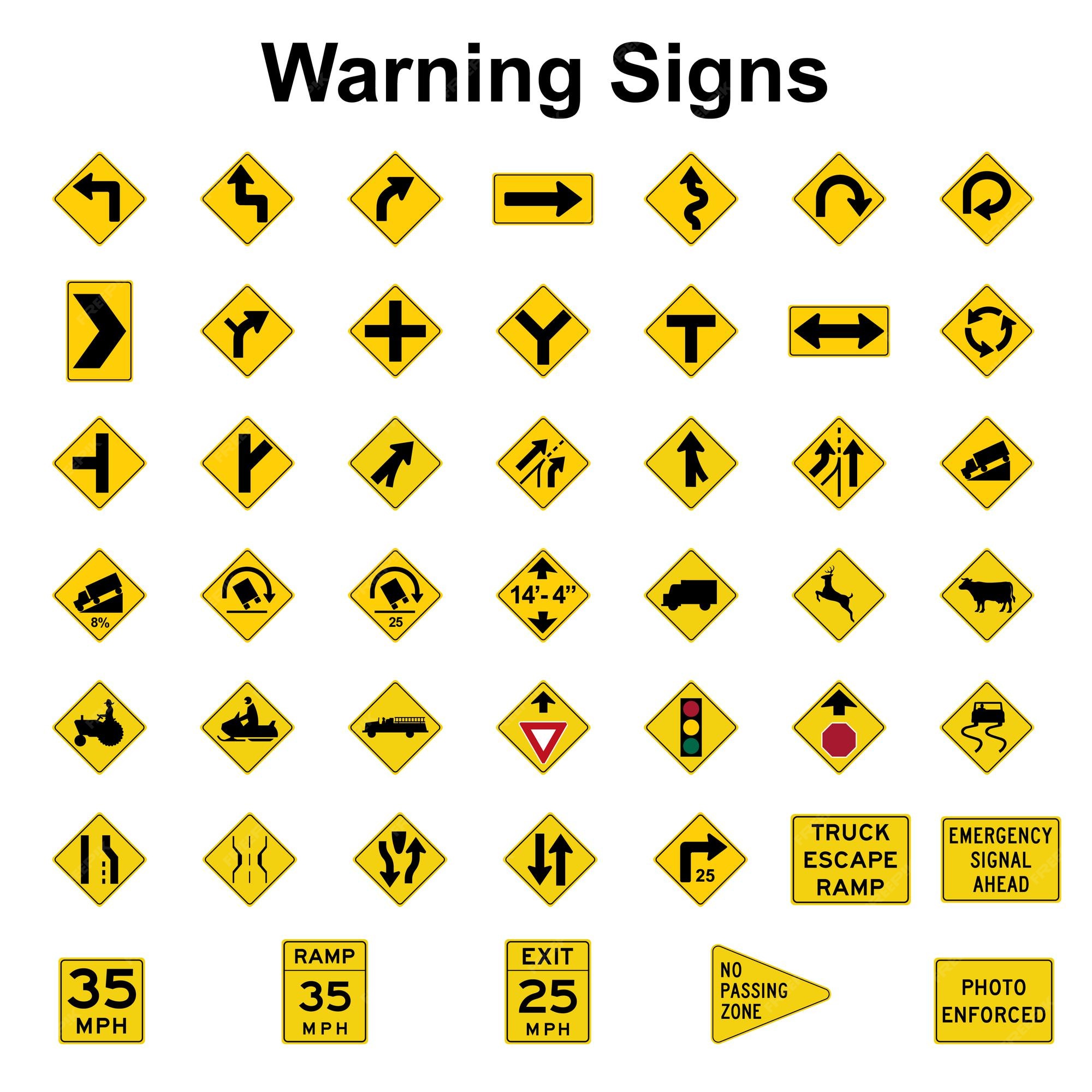 Vetores de Sinal De Trânsito Do Estados Unidos Mutcd Diamante