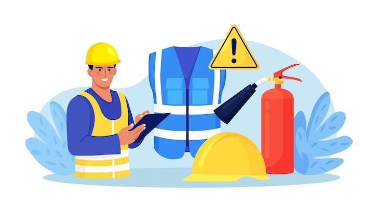 Vetor osha occupational safety and health administration regulamentos de segurança no trabalho serviço governamental protegendo no trabalho política de proteção de segurança do trabalhador documento de regulamento de cuidado para prevenção de trauma