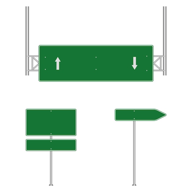 Vetor outdoor verde de sinal de estrada