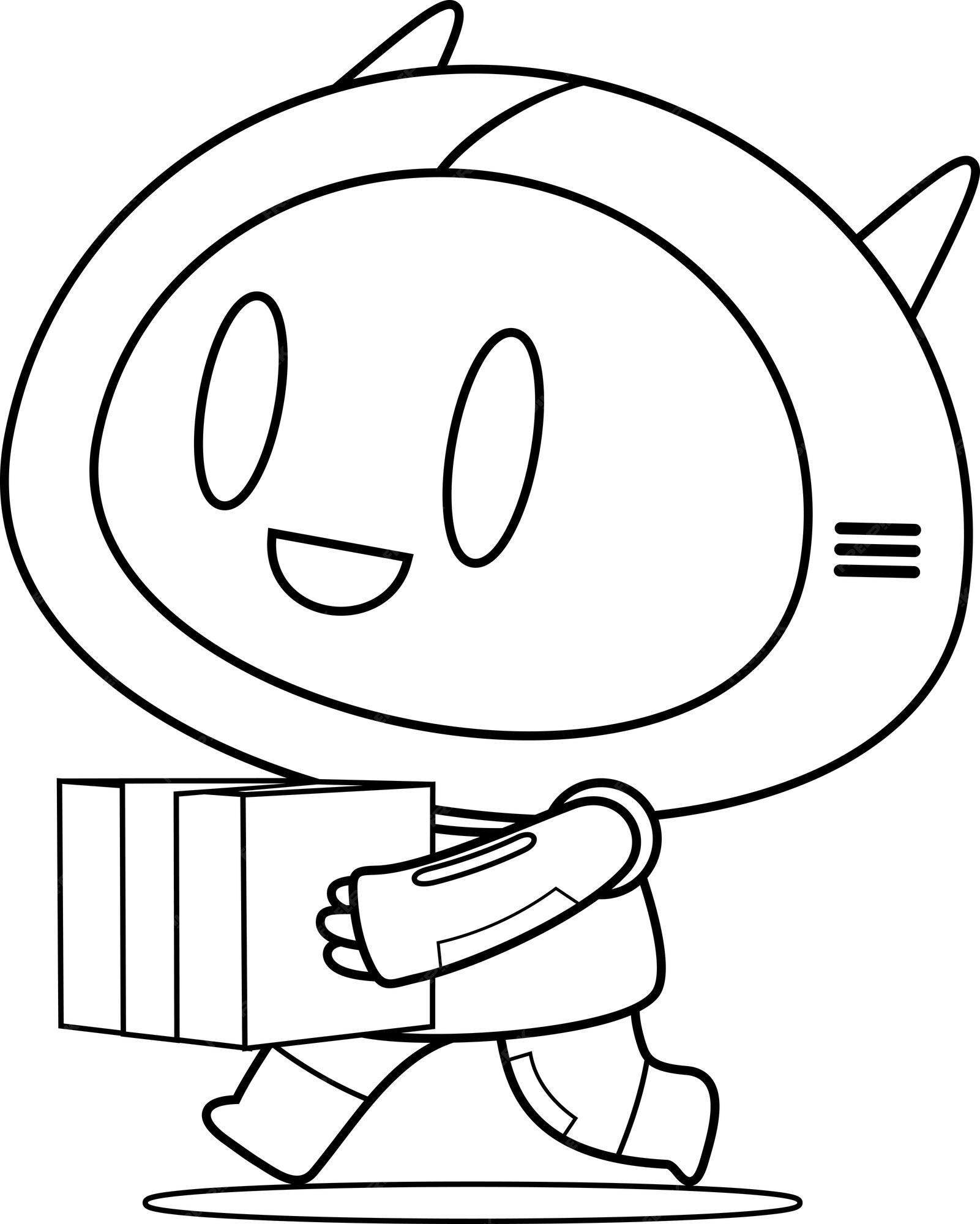 Desenho do Bomberman para colorir